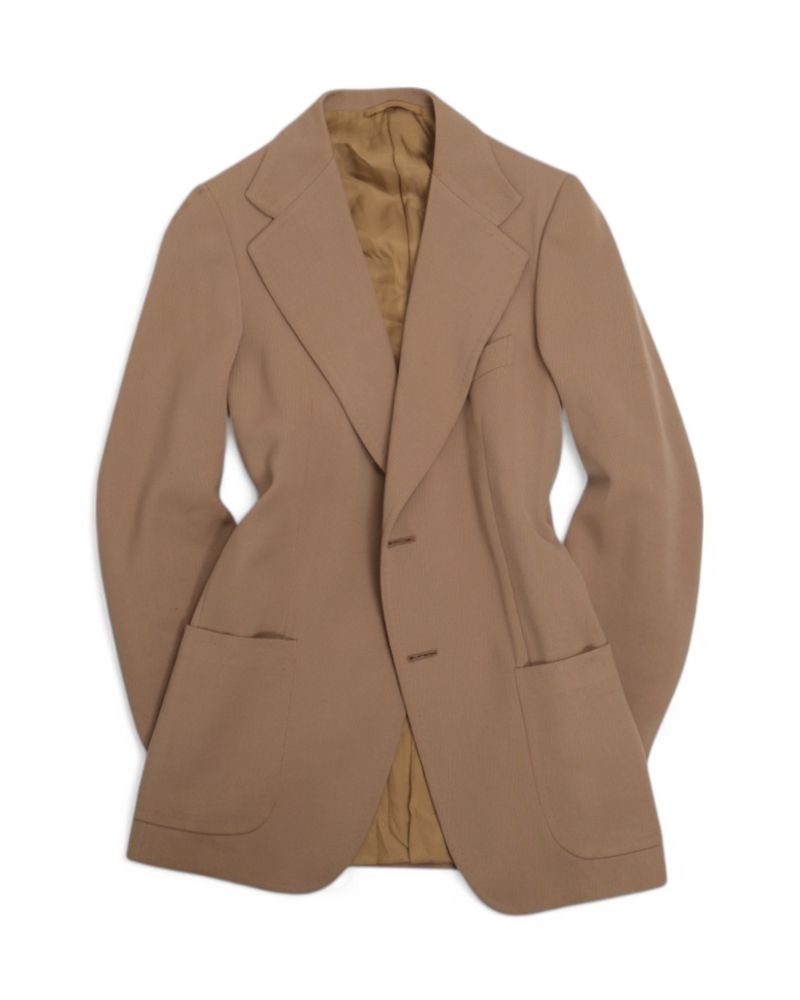 Beige Wool Sports Jacket
