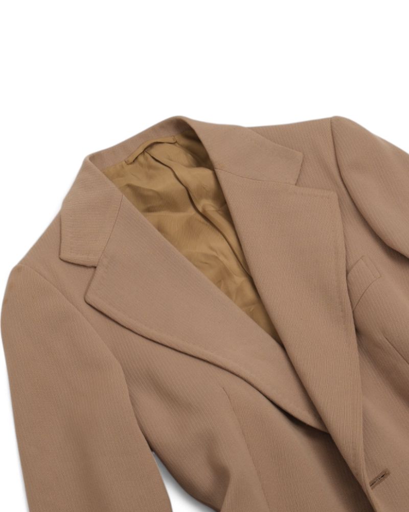 Beige Wool Sports Jacket