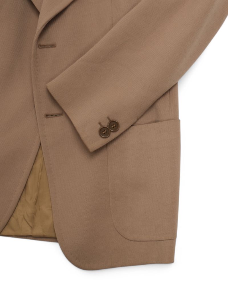 Beige Wool Sports Jacket