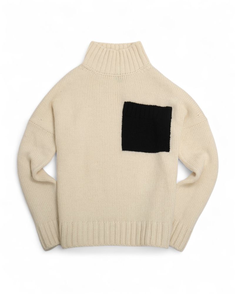 Off White Knitted Sweater