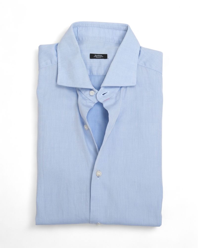 Light Blue Jacquard Shirt