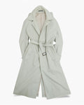 Stone White Long Belted Coat