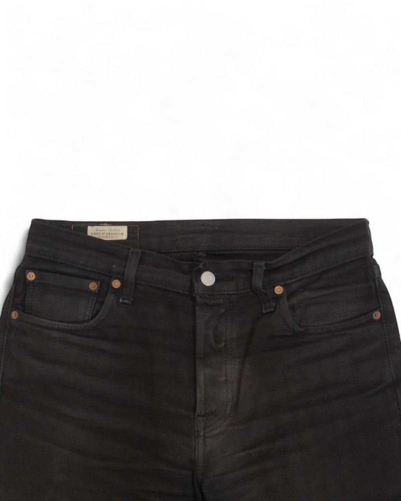 Black Wash High-Rise 501s