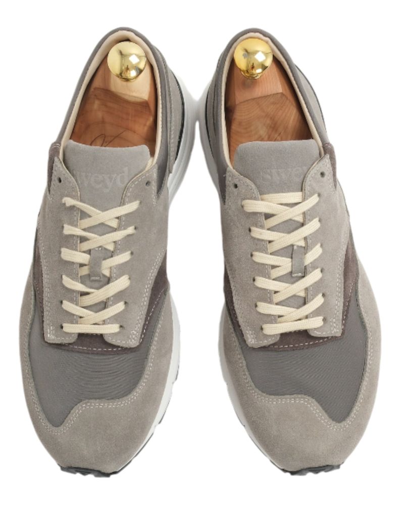 Grey Suede Way Running Sneakers
