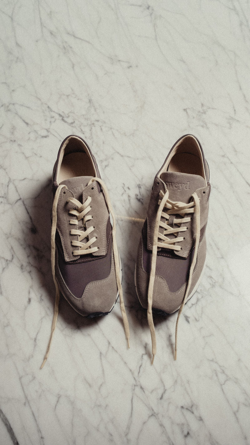 Grey Suede Way Running Sneakers