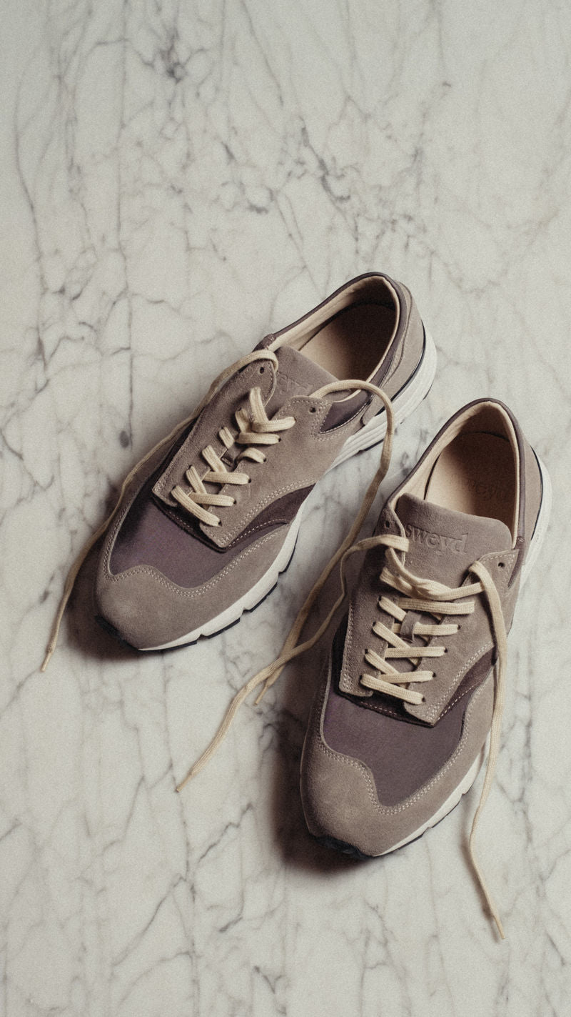 Grey Suede Way Running Sneakers