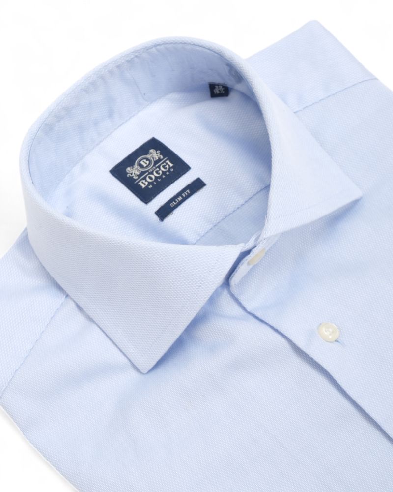 Light Blue Jacquard Shirt