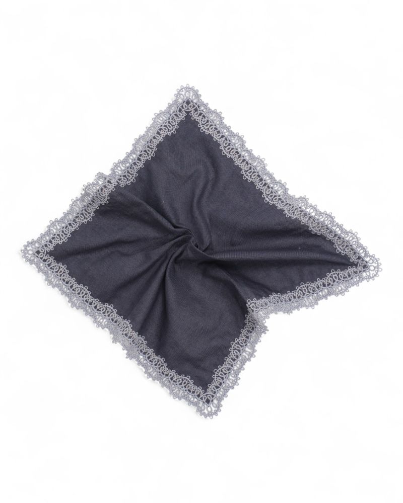 Navy Cotton Hankie