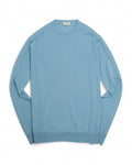 Sky Blue Wool & Silk Crewneck