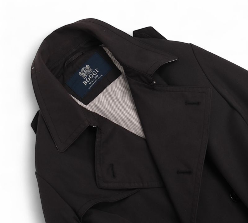 Black Belted DB. Trench Coat
