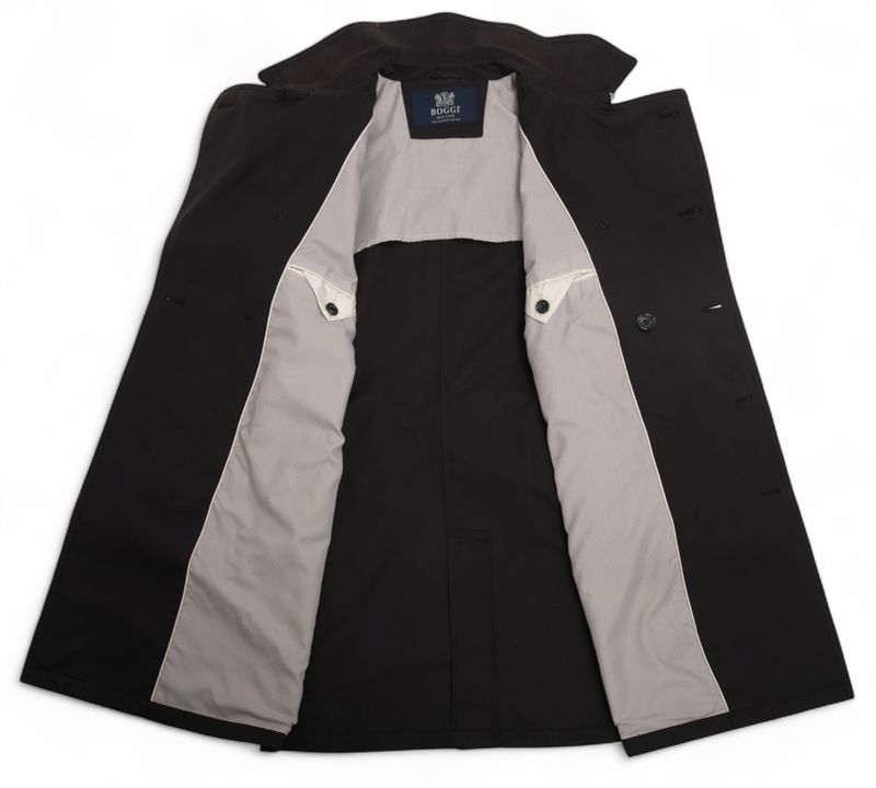 Black Belted DB. Trench Coat