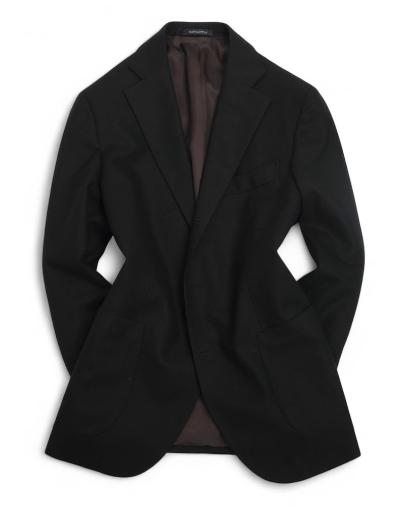 Black VBC Circular Flannel Suit