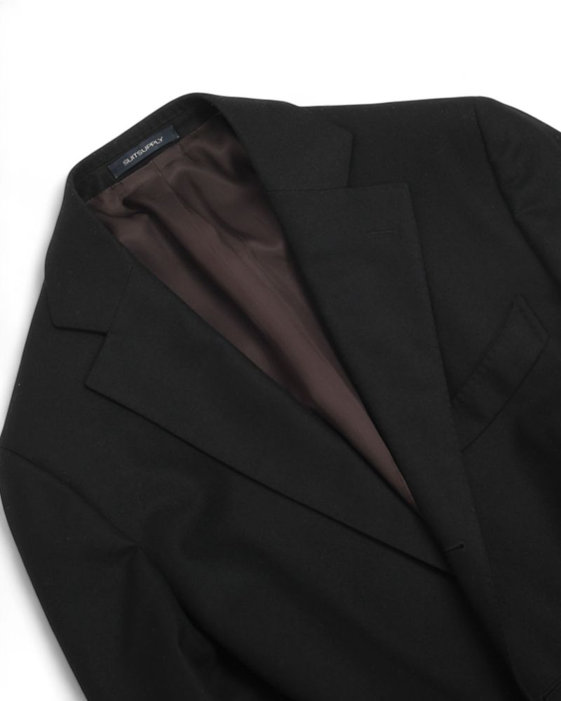 Black VBC Circular Flannel Suit