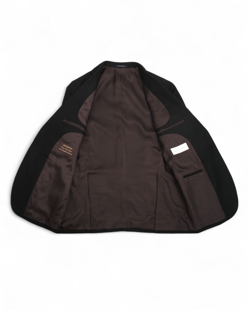 Black VBC Circular Flannel Suit