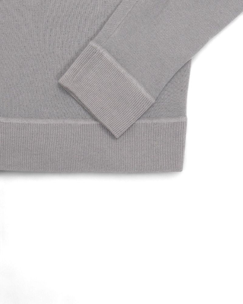 Light Grey Raglan Cashmere Sweater