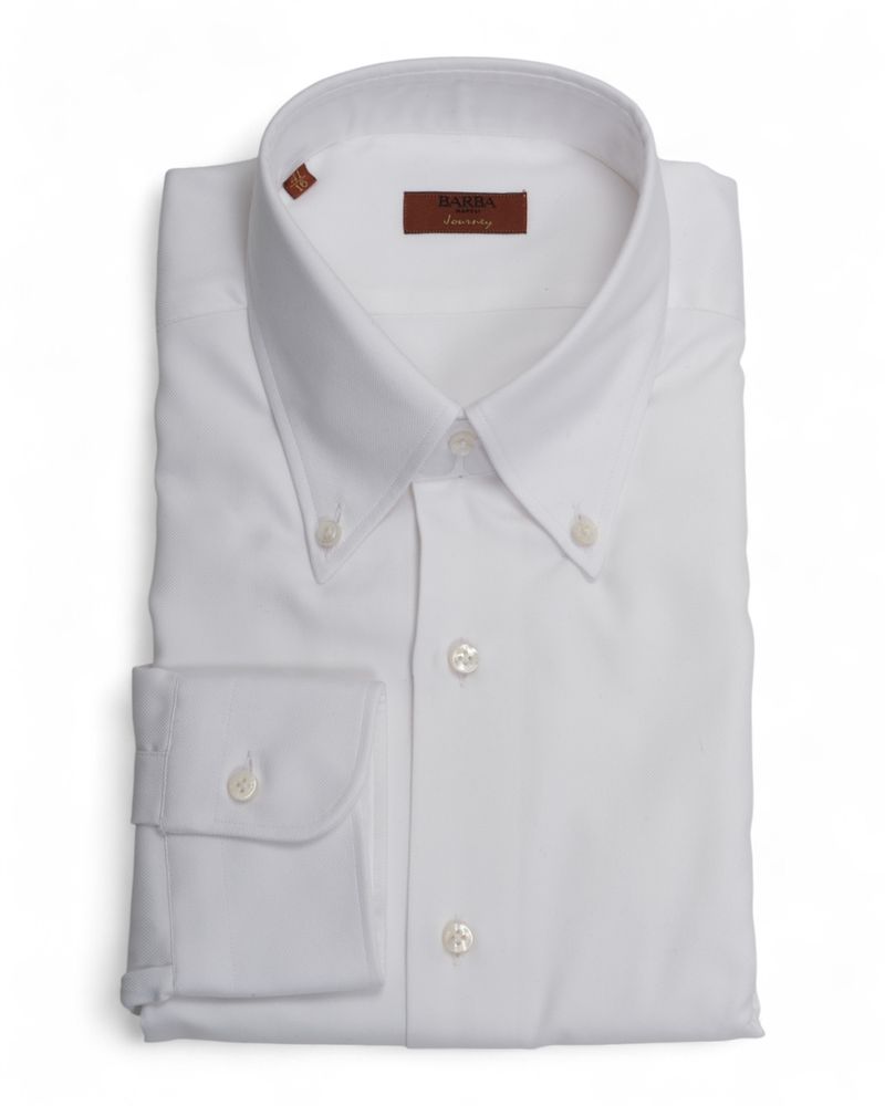 White Pinpoint BD. Shirt