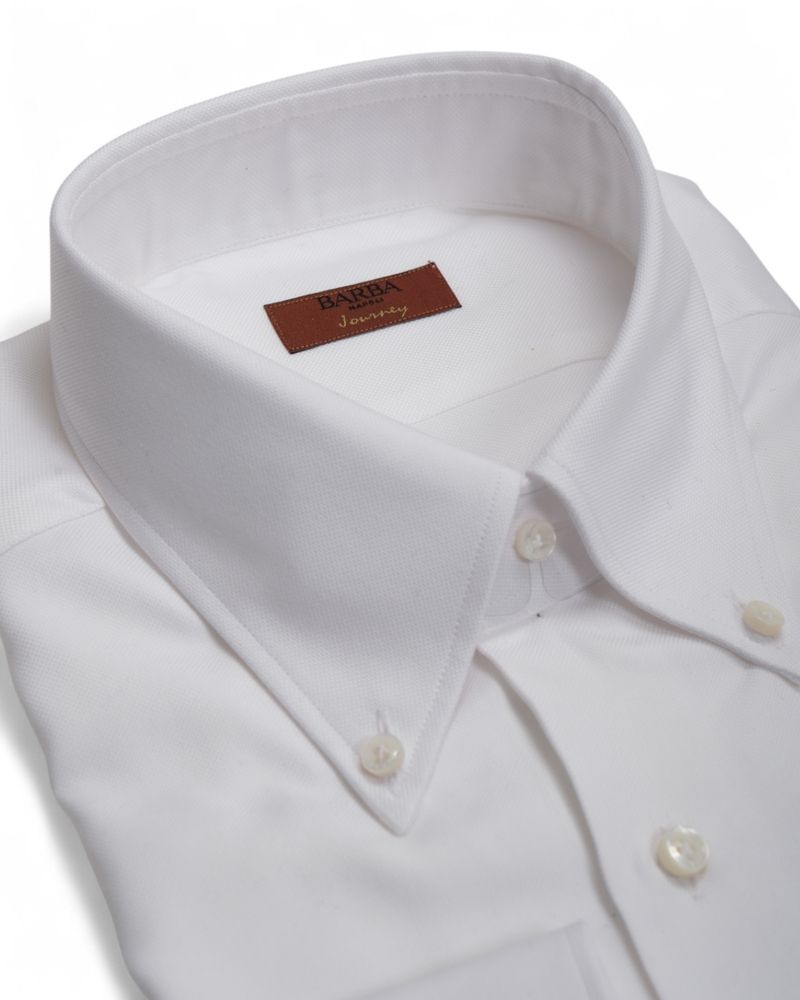 White Pinpoint BD. Shirt