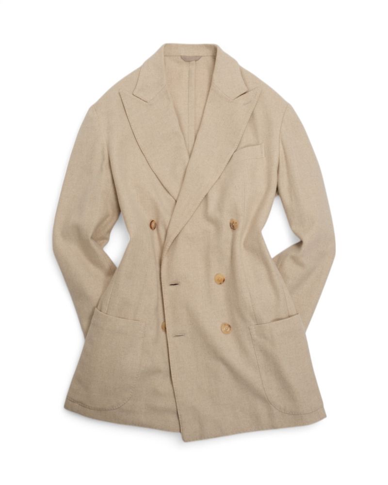 Beige DB. Unconstructed Cashmere Sports Jacket