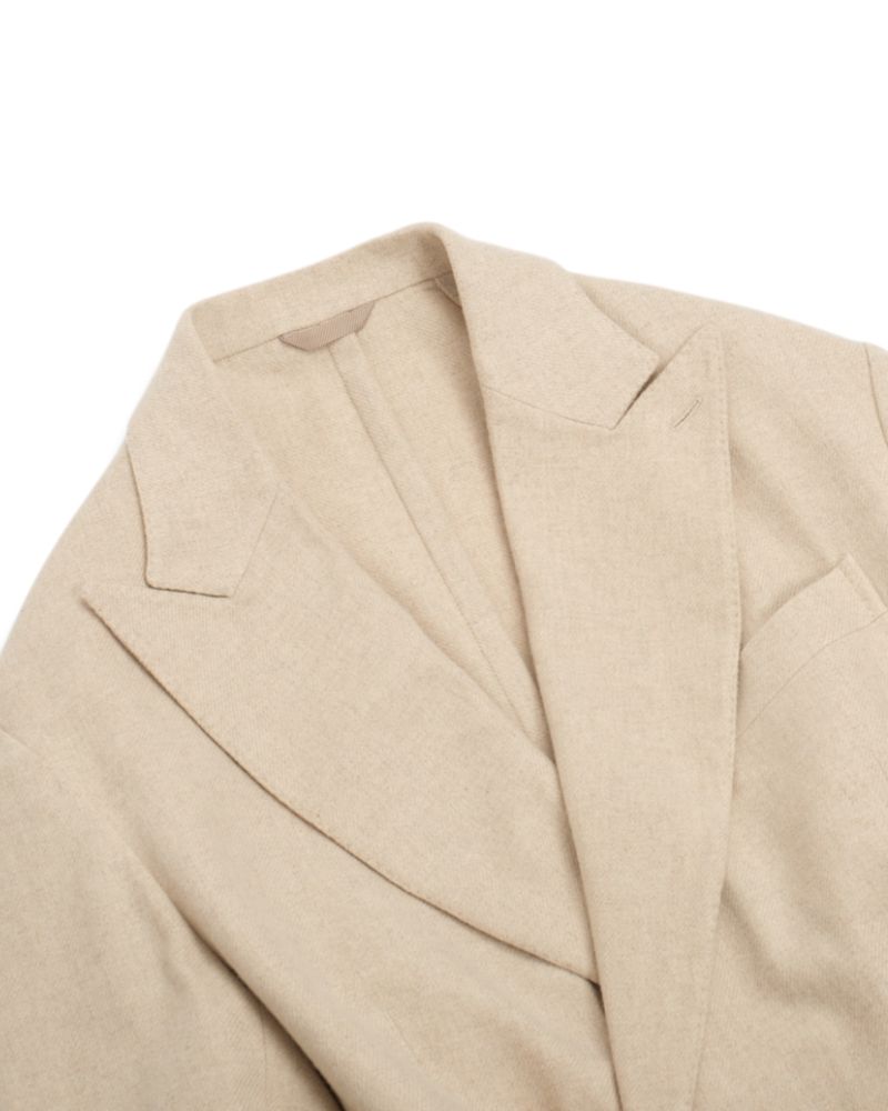 Beige DB. Unconstructed Cashmere Sports Jacket