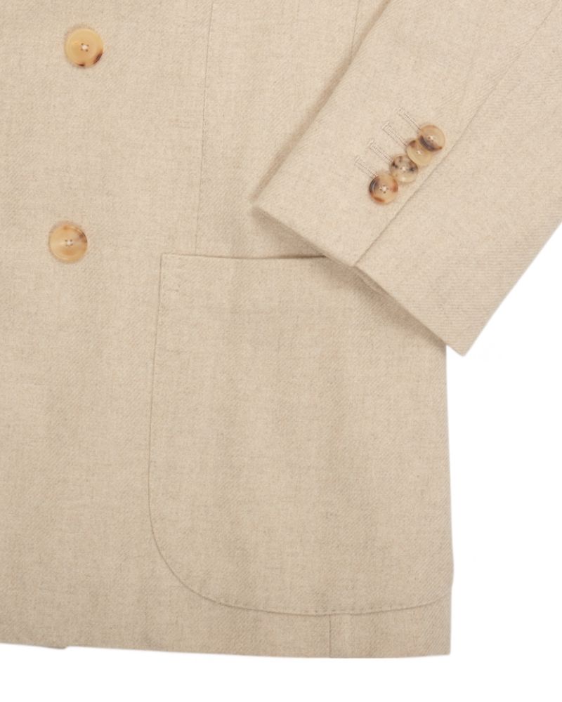 Beige DB. Unconstructed Cashmere Sports Jacket