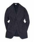Navy Pinstripe Wool Suit