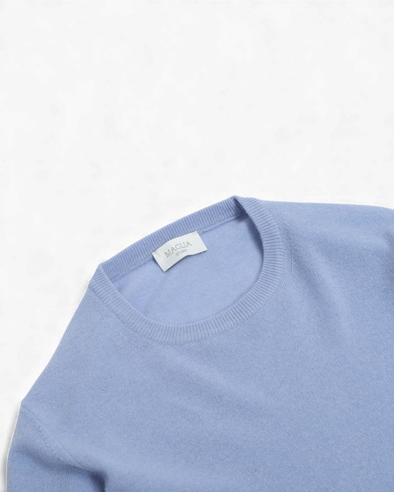 Sky Blue Lambswool Sweater