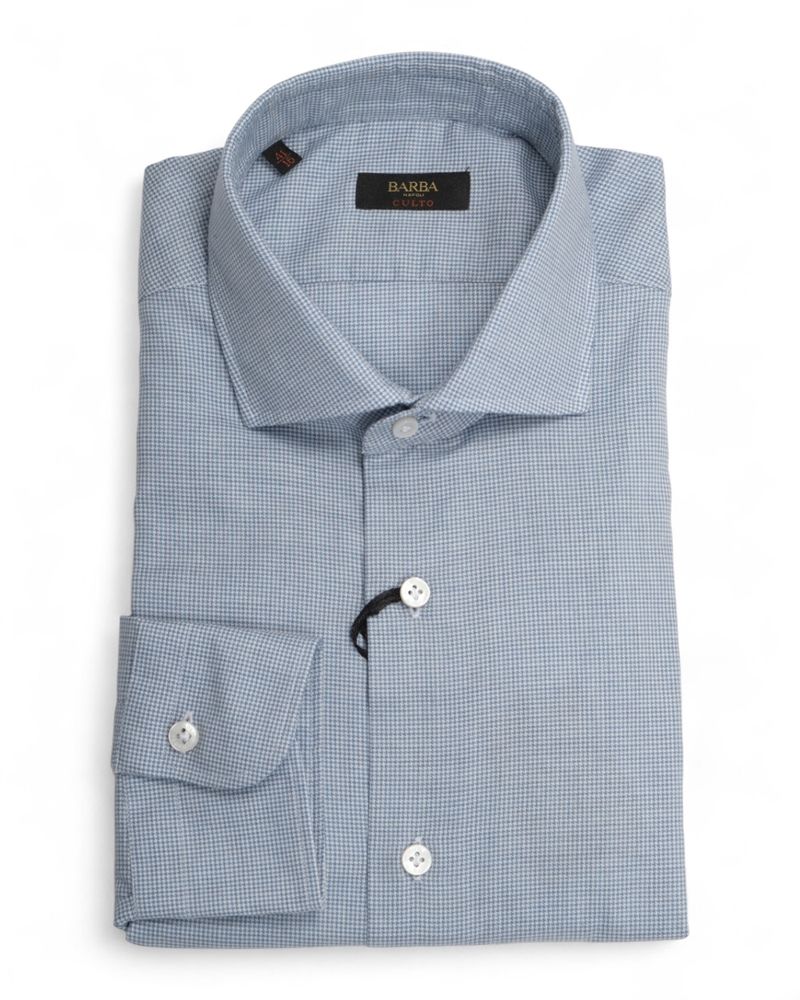 Blue/Green Houndstooth Shirt