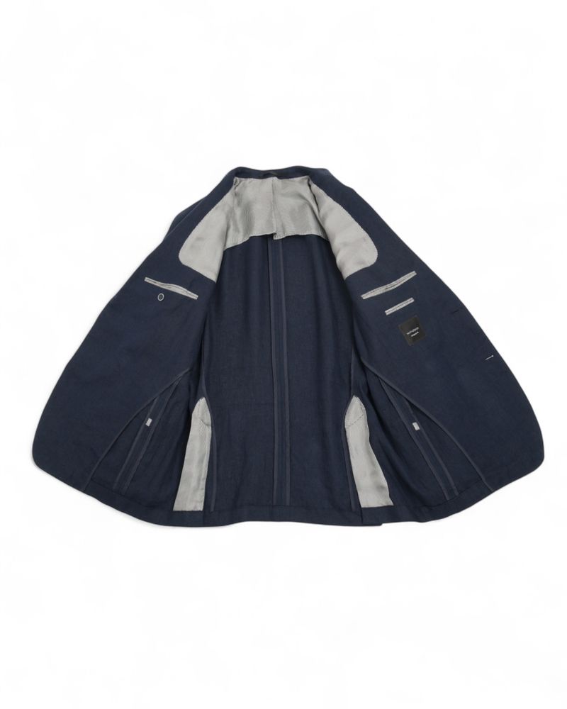 Navy Linen Sports Jacket