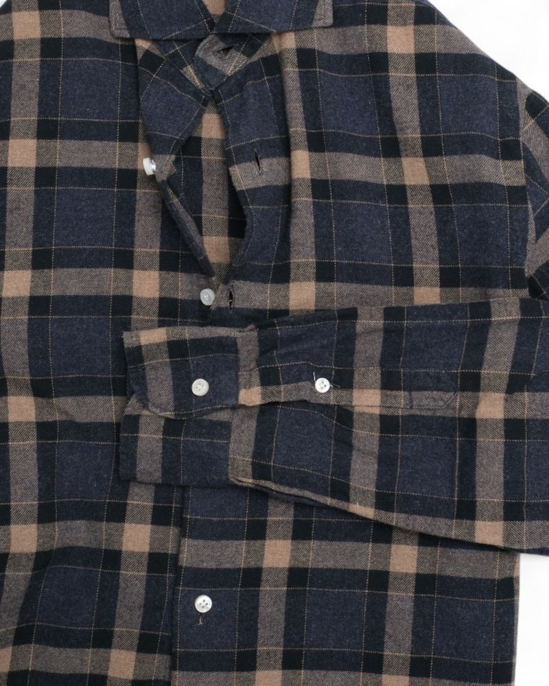 Blue/Brown Checked Shirt
