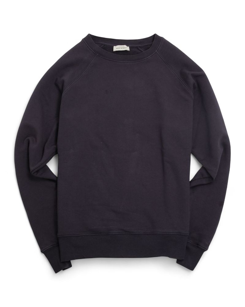 Navy Raglan Cotton Sweatshirt
