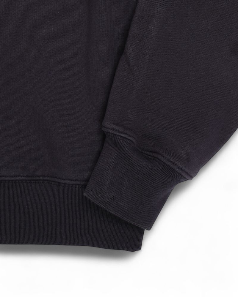 Navy Raglan Cotton Sweatshirt