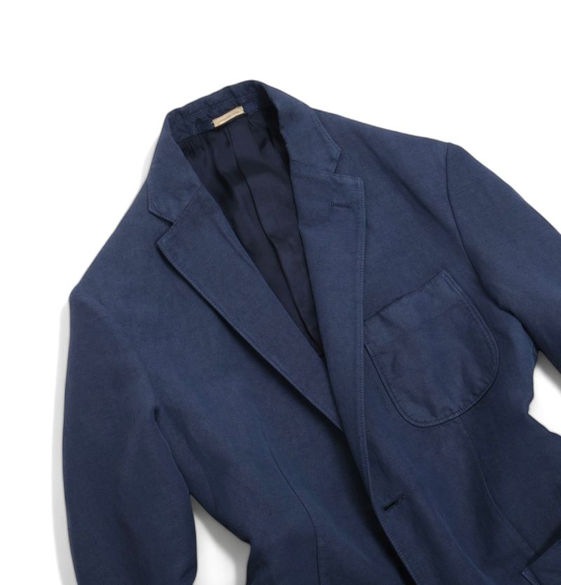 Blue Cotton Sports Jacket