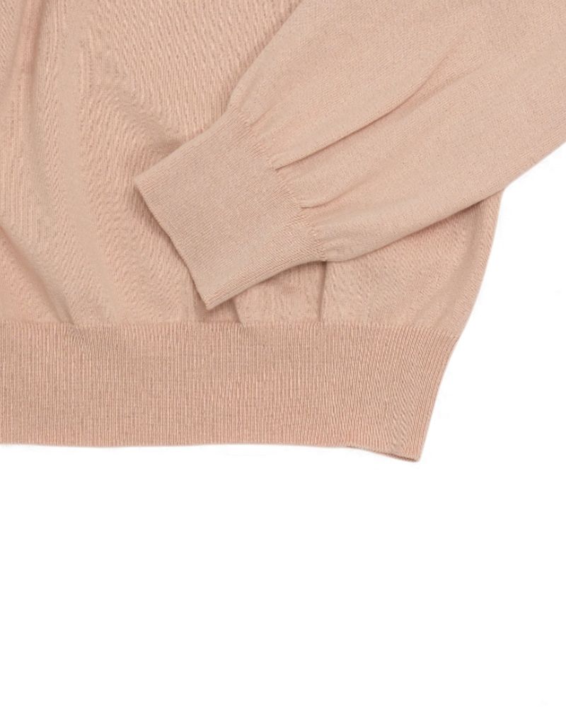 Dusty Pink Cotton & Silk Polo