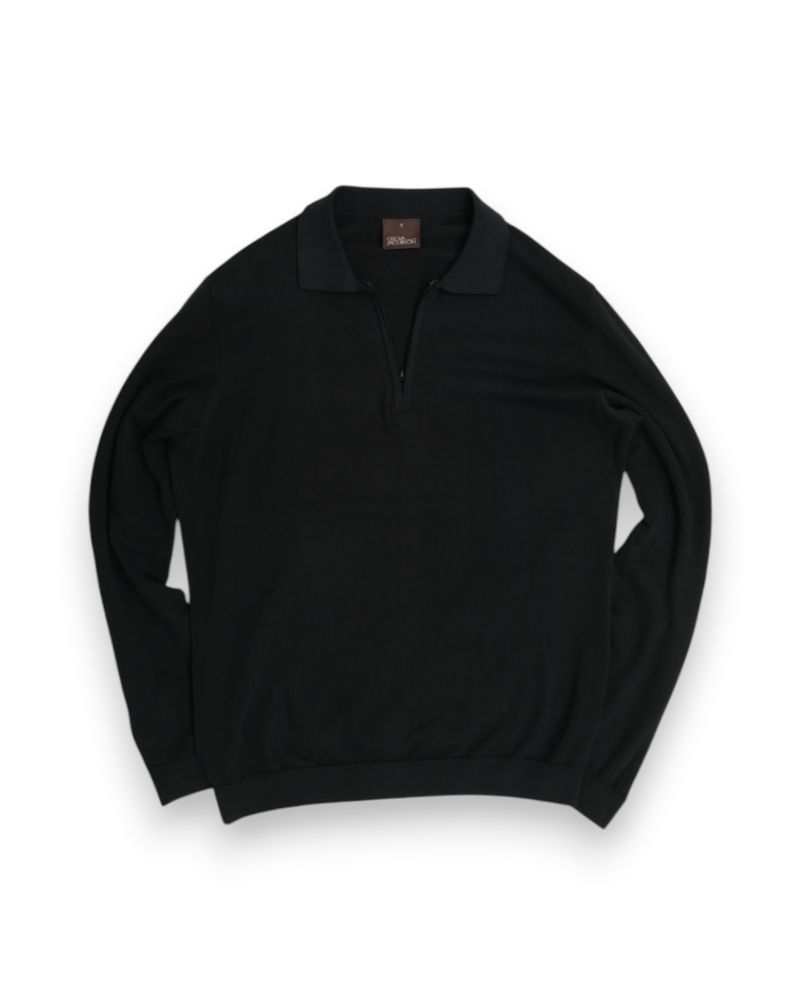 Black Zip Polo