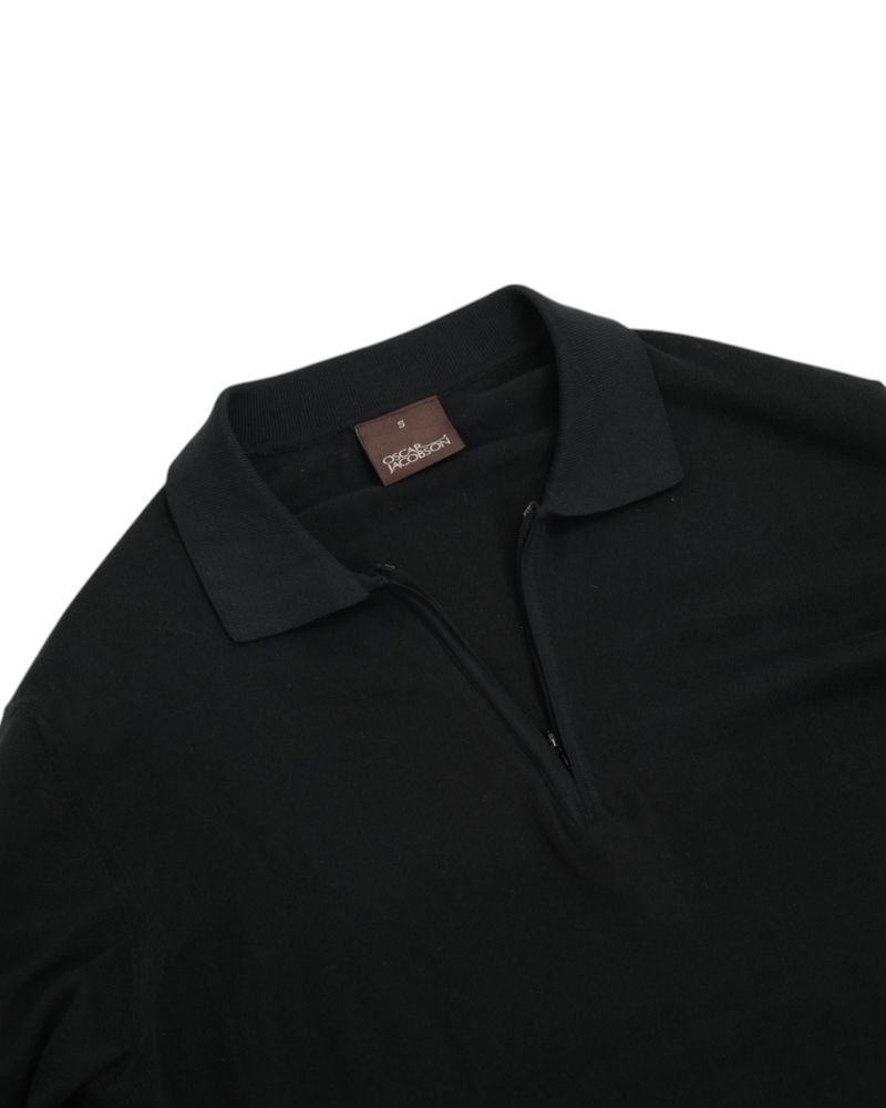 Black Zip Polo