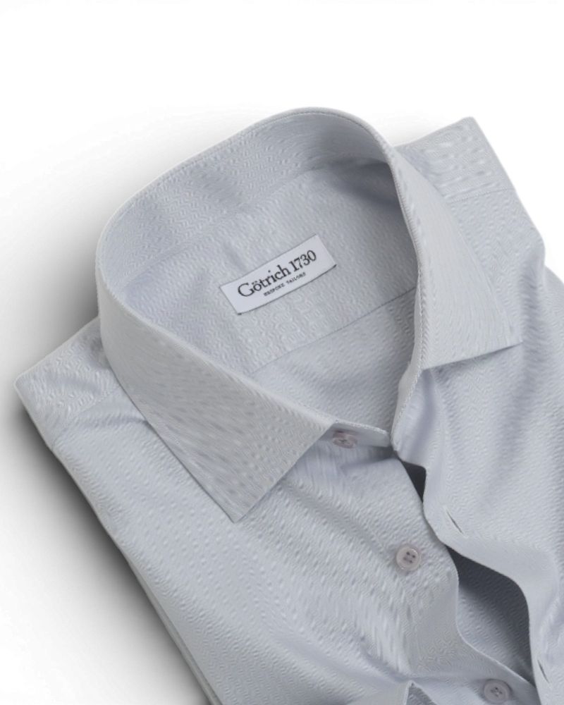 Dove Herringbone Poplin Shirt