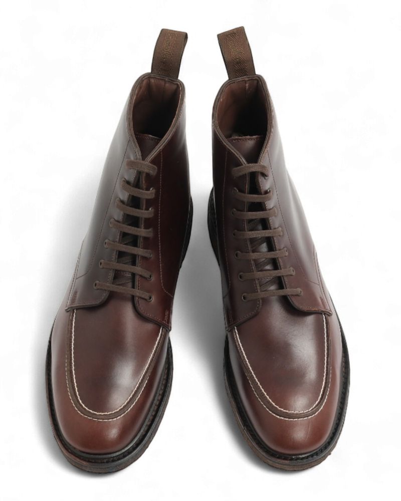 Dark Brown Leather Gisbourne Boots