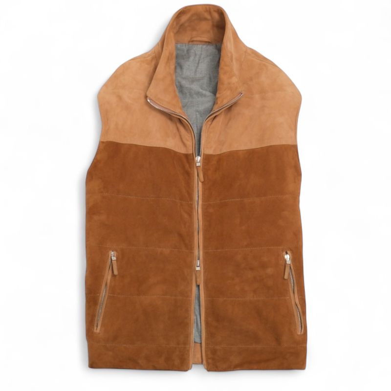 Beige Suede Vest