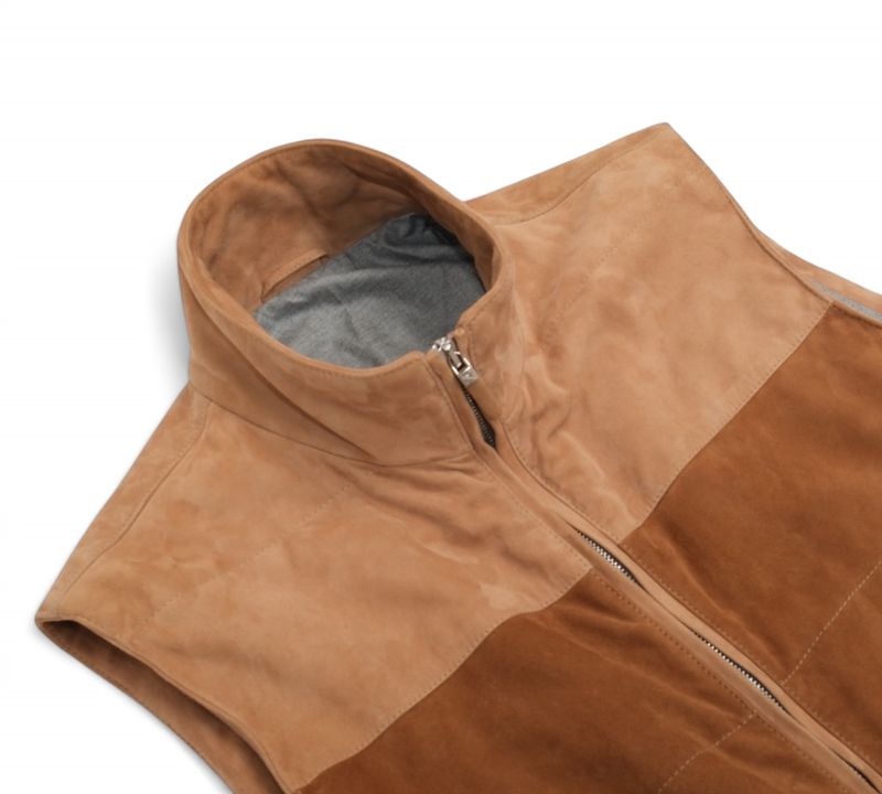 Beige Suede Vest