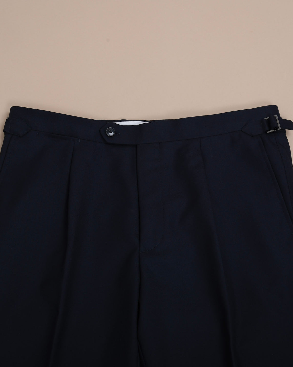 Navy Virgin Wool Hopsack DB. Suit