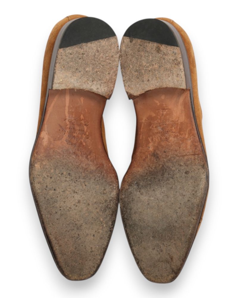 Tan Suede Semi Brouge Oxfords
