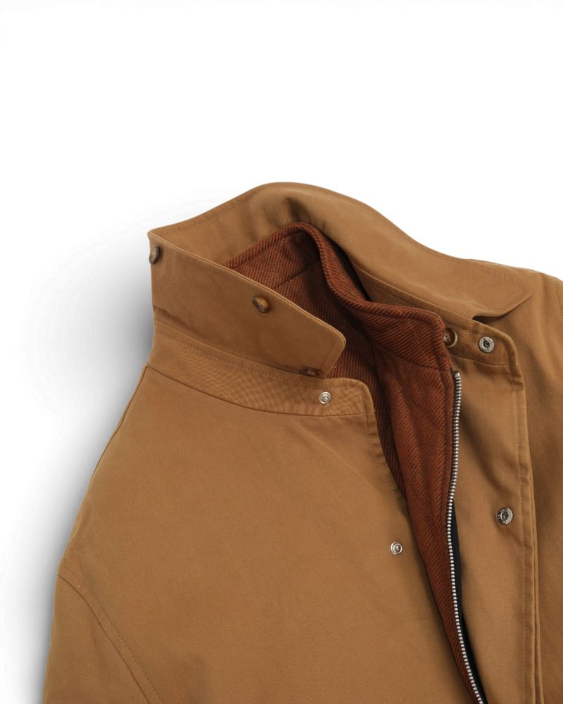Khaki Cotton Car Coat