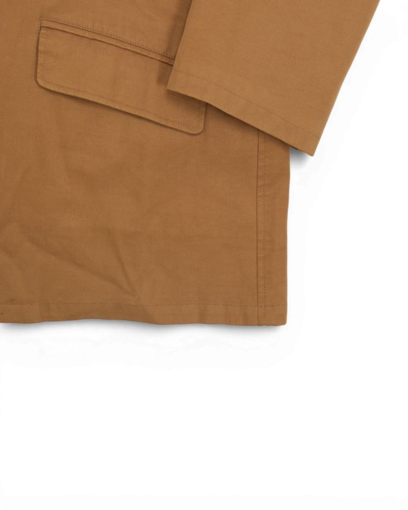 Khaki Cotton Car Coat