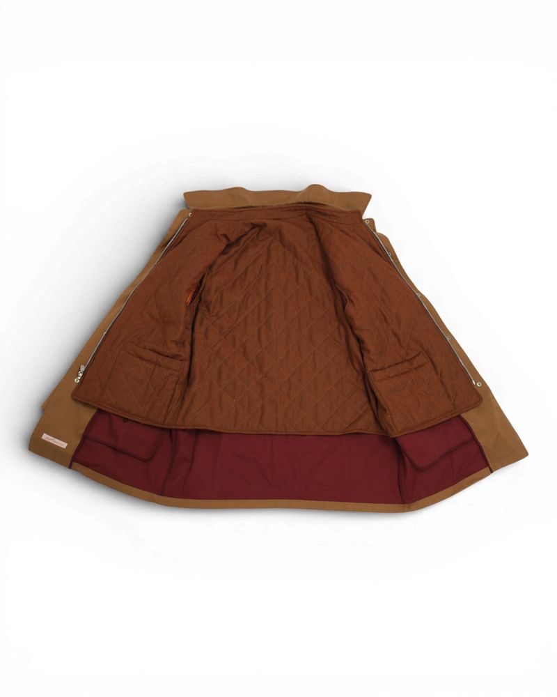 Khaki Cotton Car Coat