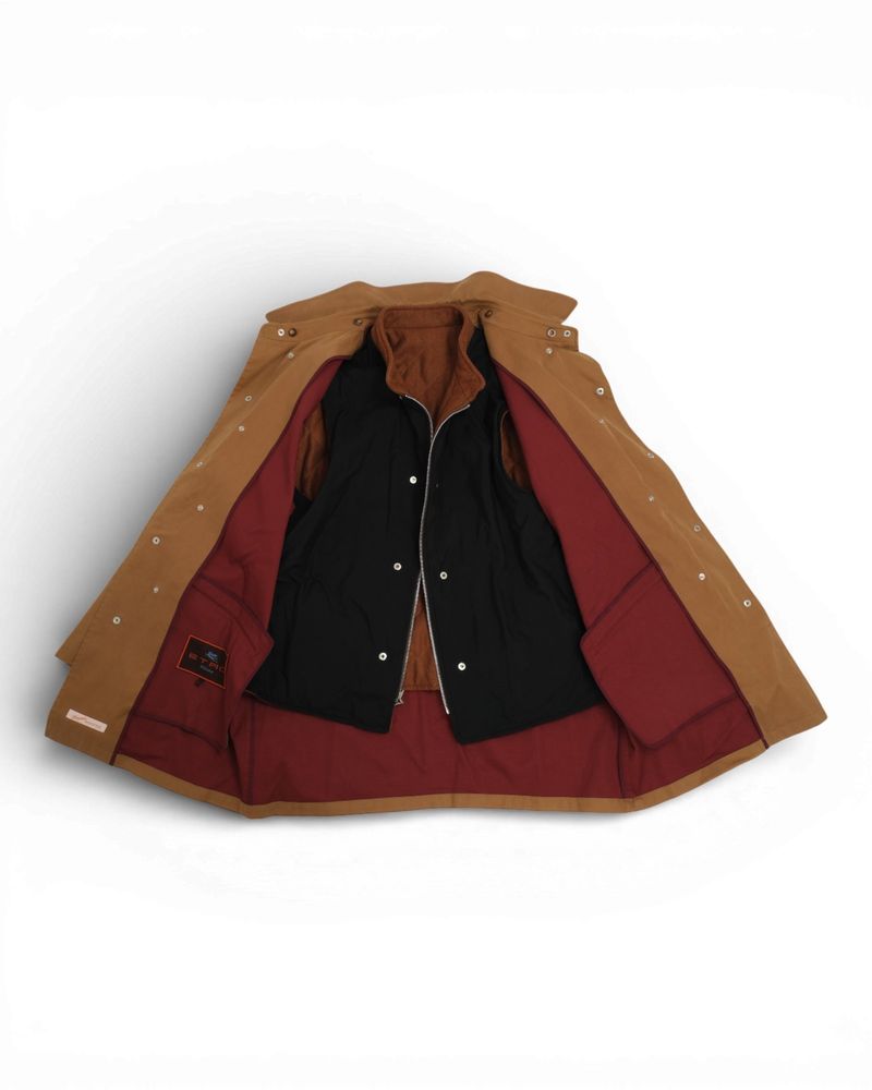 Khaki Cotton Car Coat