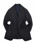 Navy Cotton & Silk Sports Jacket