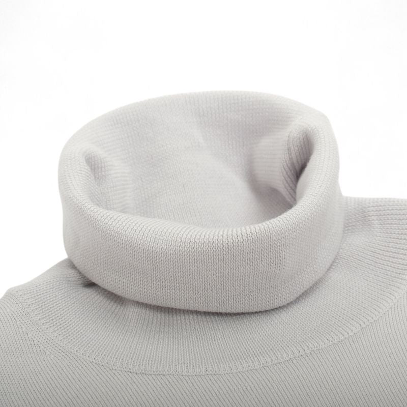 Ice Grey Merino Rollneck