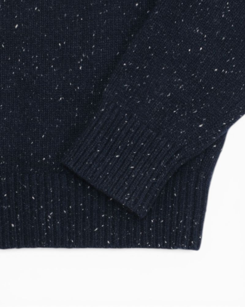 Navy Donegal Wool Jumper
