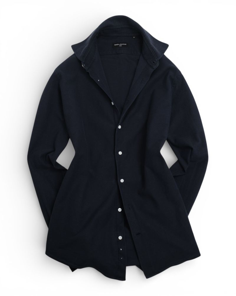 Navy Twill Jersey Shirt