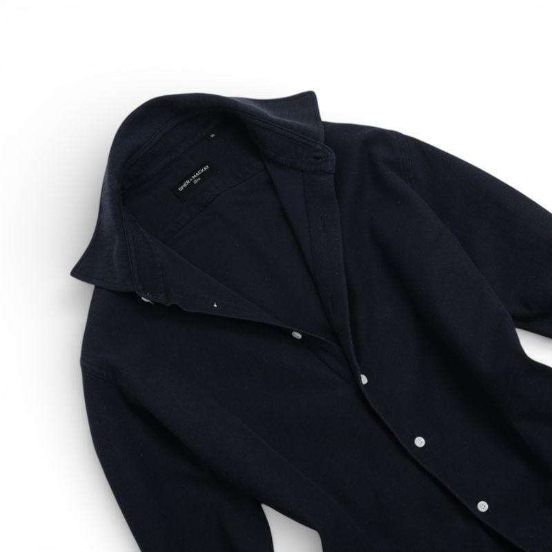 Navy Twill Jersey Shirt